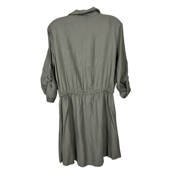 New Look Women's Dark Green Lightweight Short Dress - Picture 2 of 6